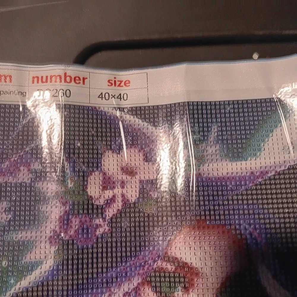 Purple Witch And Flowers Diamond Art Painting Kit 40x40